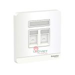 Bộ ổ cắm điện thoại và mạng cat5e E8332TDRJS5_WE_G19