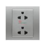 Bộ ổ cắm đôi 3 chấu 16A Vivace KB426UES2_AS_G19