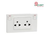 Bộ ổ cắm đôi 3 chấu có công tắc 16A M3TS_SIS_WE
