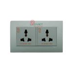 Bộ ổ cắm đôi đa năng 13A Vivace  KBT413S_AS_G19