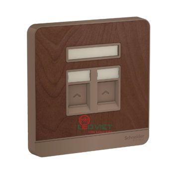 Bộ ổ cắm mạng cat5e đôi E8332RJS5_WD_G19