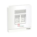 Bộ ổ cắm mạng cat6 đôi E8332RJS6_WE_G19