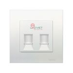 Bộ ổ cắm mạng cat6 đôi Vivace KB32RJ6