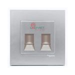 Bộ ổ cắm mạng cat6 đôi Vivace KB32RJ6_AS