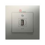 Bộ ổ cắm sạc USB đơn 2.1A Vivace KB31USB_AS_G19