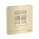 Bộ ổ cắm điện thoại và mạng cat5e E8332TDRJS5_WG_G19