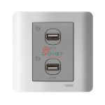Bộ ổ sạc USB đôi 2.1A E8432USB_SA_G19