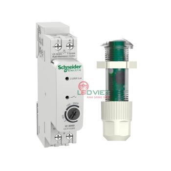 Cảm biến độ sáng 2-2000lux gắn tủ điện, tải 16A CCT15285