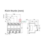 Cầu dao tự động Acti9 MCB C120N 80A 4P A9N18372