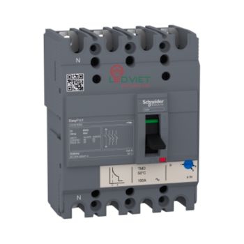 MCCB Easypact CVS100BS 80A 4P LV510957