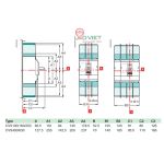 MCCB Easypact CVS250F 250A 4P LV525343