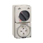 Ổ cắm có công tắc Schneider 32A 4P 500V S56C432GY