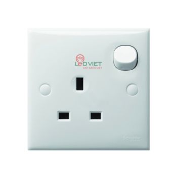 Ổ cắm đơn 3 chấu 13A có công tắc E15R_WE_G19