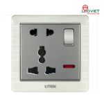 Bộ ổ cắm 5 chấu và công tắc bảo vệ V6.0KZ12Z13/N