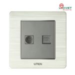 Bộ ổ cắm đôi tivi và điện thoại V6.0-TVTEL