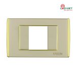 Mặt dùng cho 1 thiết bị cỡ M viền vàng, bạc V9.1PM1.5