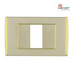 Mặt dùng cho 1 thiết bị cỡ S viền vàng, bạc V9.1PM1