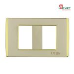 Mặt dùng cho 2 thiết bị cỡ S viền vàng, bạc V9.1PM2