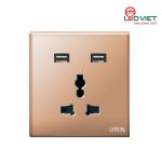 Ổ cắm 3 chấu đa năng và USB Z9GZ13/2NU