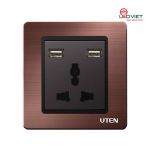 Ổ cắm 3 chấu và USB A5GZ13/2NU