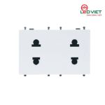 Ổ cắm đôi 2 chấu cỡ L V3.0PCZ2/N-2SS