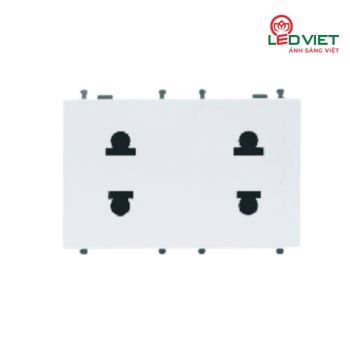 Ổ cắm đôi 2 chấu cỡ L V3.0PCZ2/N-2SS
