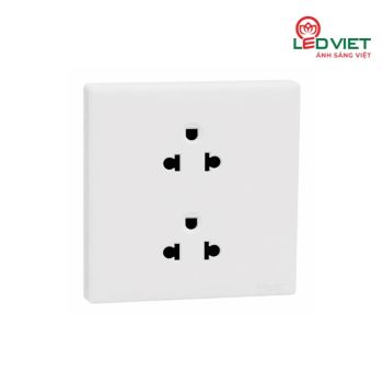 Bộ ổ cắm đôi 3 chấu 16A KBNT426UEST_WE_G19