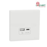 Bộ ổ cắm sạc USB type A+C 21W có PD+QC3.0