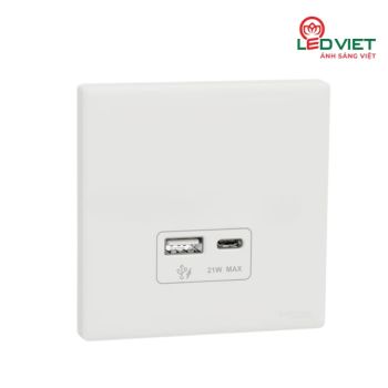 Bộ ổ cắm sạc USB type A+C 21W có PD+QC3.0